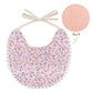 'Evergreen' -  Bespoke Two-sided Floral & Lace Baby Bib