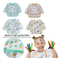 Everlee Waterproof Long Sleeve Art Smock and/or Bib Apron for Kids 2-4 Years