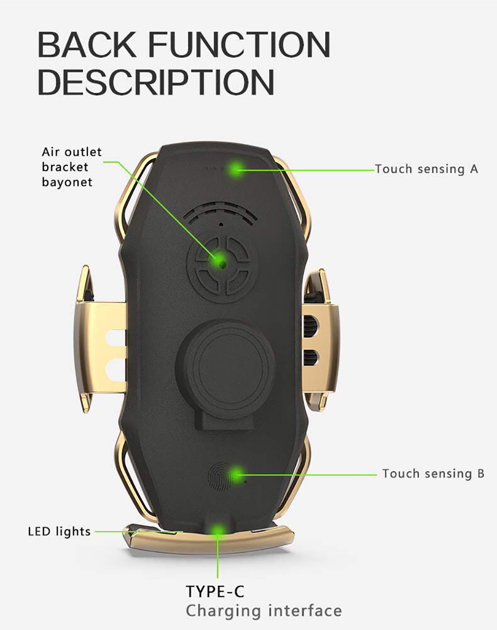 OneBoom Automatic Mobile Phone wireless charger and holder.