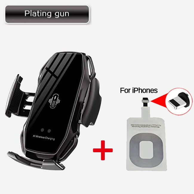 OneBoom Automatic Mobile Phone wireless charger and holder.